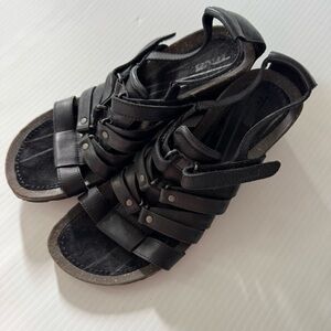 Teva Cabrillo Strap Wedge Women's Sandals black size 9